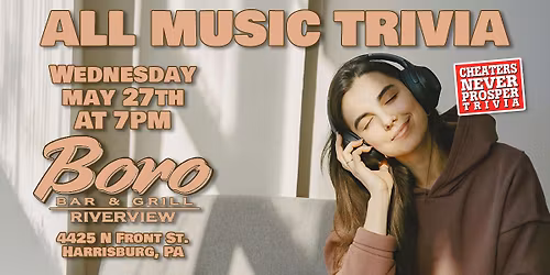 All Music Trivia at Boro Bar & Grill - Harrisburg