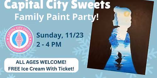 Family Paint Party at Capital City Sweets! 