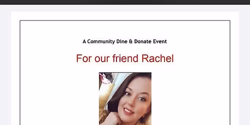 Fundraiser For Rachel