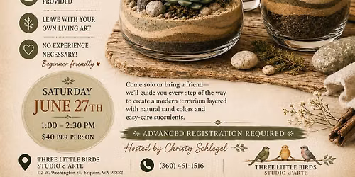 Living Layers Sand and Succulent Workshop