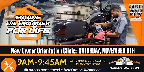 ENGINE OIL CHANGES FOR LIFE -New Owners Clinic Fall 2025