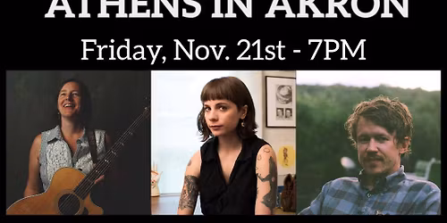 The Summit FM Presents \u201cAthens in Akron\u201d Ft. Megan Bee \/ Caitlin Kraus \/ Adam Remnant 