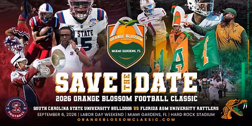 Florida A&M Rattlers vs South Carolina State Bulldogs - Orange Blossom Classic Tickets