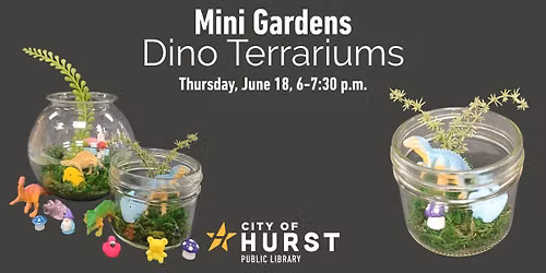 Mini Gardens: Dino Terrariums