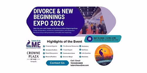 Divorce and New Beginnings Expo - Annapolis