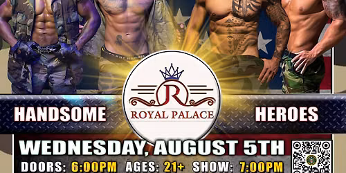 Akron, OH - Handsome Heroes: The Show @ Royal Palace! "The G.O.A.T. Ladies' Night Out!"