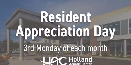 Resident Appreciation Day at Holland Aquatic Center