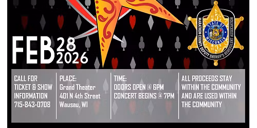 Marathon County Deputy Sheriff's Benevolent Assoc Annual Benefit Concert featuring "The Petty Kings"