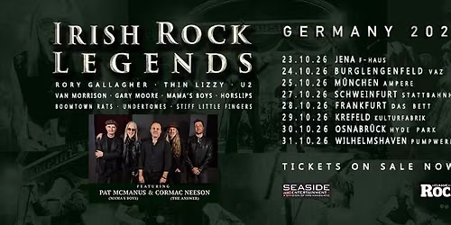 IRISH ROCK LEGENDS | European Tour 2026