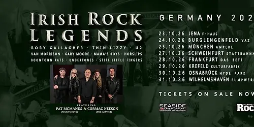 IRISH ROCK LEGENDS European Tour 2026