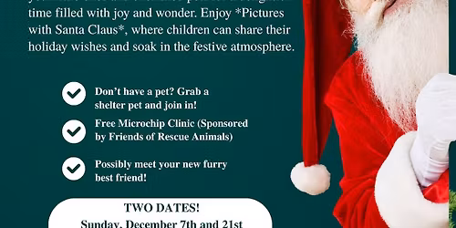 Rowlett Animal Services Pictures with Santa 