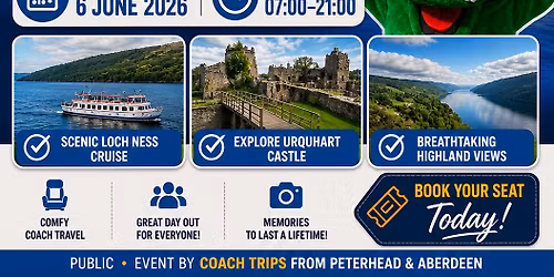 LOCH NESS WITH URQUHART CASTLE & JACOBITE CRUISE