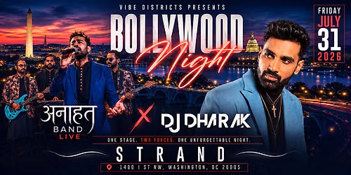 Anahat Band LIVE x DJ Dharak | Bollywood Night DC