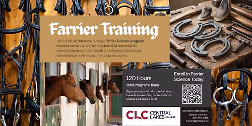 Farrier Science Occupational Training in Brainerd, Minnesota