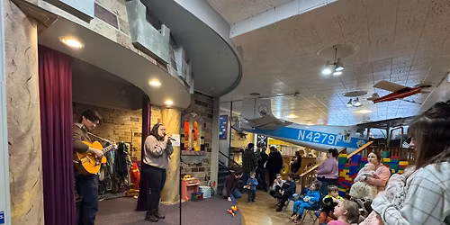 Music with Ella and Kaedin on the main floor stage.