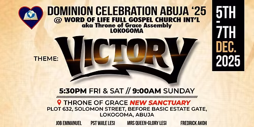 DOMINION CELEBRATION ABUJA \u201825