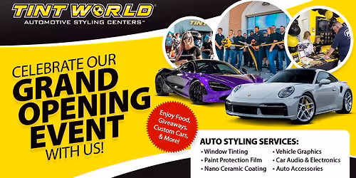 Tint World Carmel Grand Opening Event \ud83c\udf89