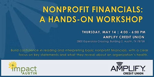 Non-Profit Financial Workshop Co-hosted by Amplify Credit Union