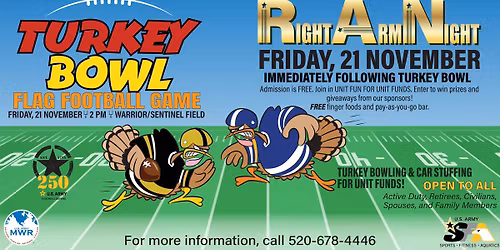 Turkey Bowl \/ Right Arm Night