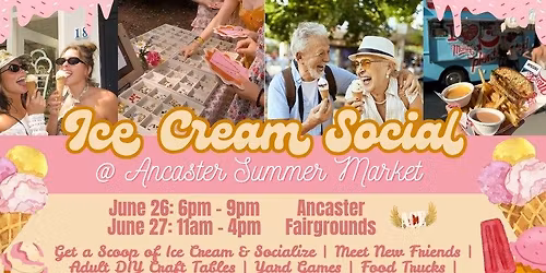 Ice Cream Social @ Ancaster Summer Market