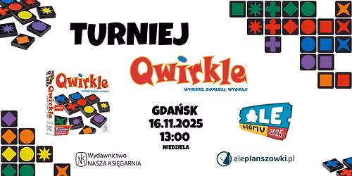 Mistrzostwa Gda\u0144ska w Qwirkle na Festiwalu ALEgramy