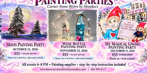 PAINTING PARTIES AT THE CORNER STONE! 