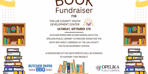 Book Fundraiser for Lee County Youth Development Center