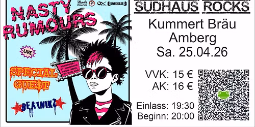 SUDHAUS ROCKS: Nasty Rumours - Special Gue$t - Beatnikz
