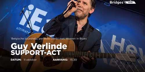 Guy Verlinde extra support-act bij Women in Blues