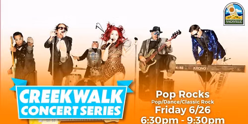 CreekWalk Concert Series 2026 - Pop Rocks