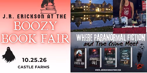 J.R. Erickson at the Boozy Book Fair