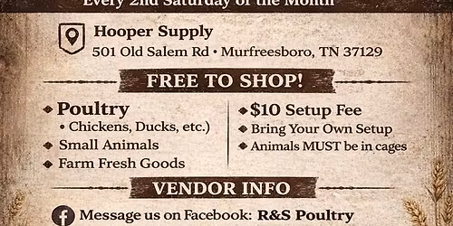 Murfreesboro Homestead and Poultry Swap