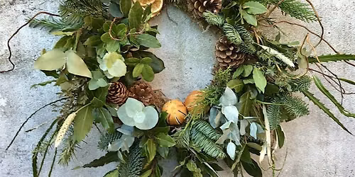 Christmas Wreath Making at The Ship Inn, Meads Village. Eastbourne.