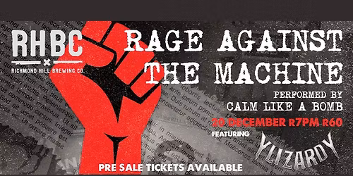 Rage Against The Machine, performed by Calm Like a Bomb