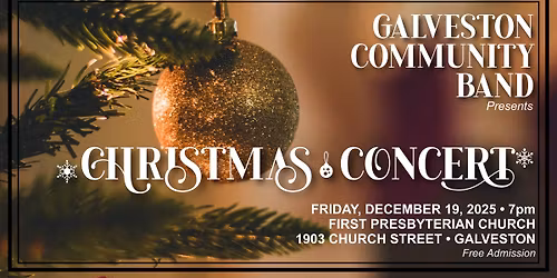 Galveston Community Band's Annual Christmas Concert