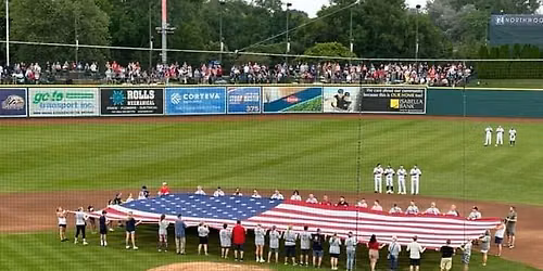 Coalition Flag at John Glenn High School Football Game