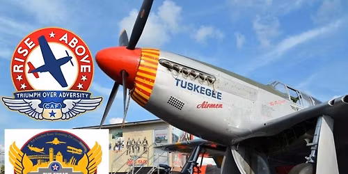 RISE ABOVE's North American P-51C Mustang 'Tuskegee Airmen' at The Great Texas Airshow
