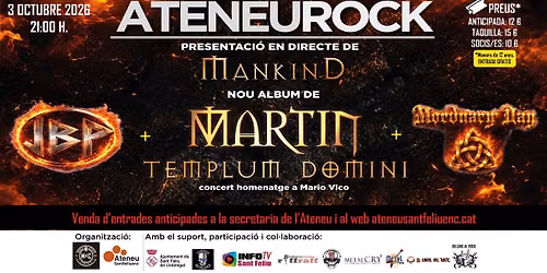 Ateneu Rock - Martin Templum Domini + JBP + Morduary Day