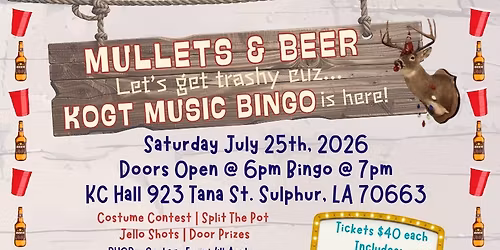 Krewe of Good Times Music Bingo 2026