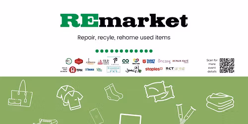 REmarket Donation Drive, Free Market, Small Bike Repairs, and Repair Cafe