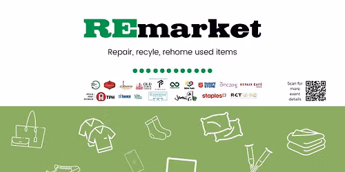 REmarket Donation Drive, Free Market, Small Bike Repairs, and Repair Cafe