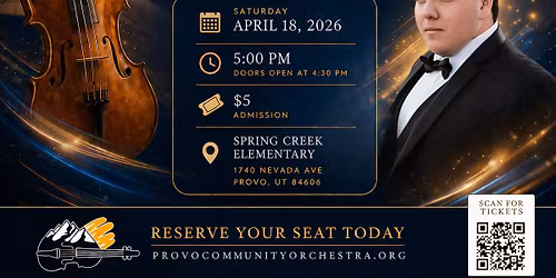 \ud83c\udfbb Keeping It Classical: Live with the Provo Community Orchestra
