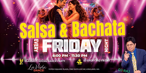 Fridays at LaVida: Salsa & Bachata Social + Classes