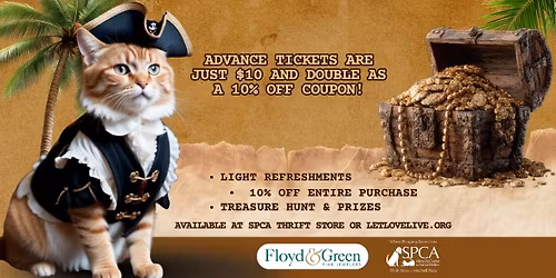 Kitties of the Caribbean: An SPCA Thrift Store Spring Party