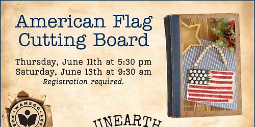 Saturday Adult Craft Class: American Flag Cutting Boards