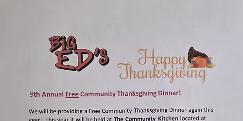 Free Community Thanksgiving Dinner 
