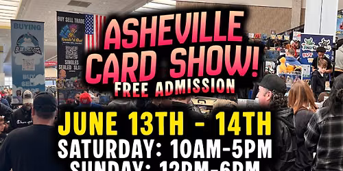 Asheville Card Show - Sports Cards, Pokemon, TCGs, Anime and more!