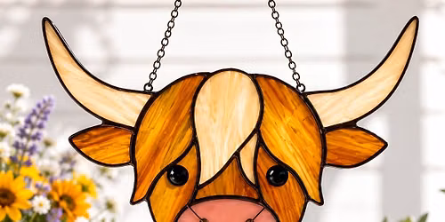 Country Cutie Highland Cow All-Day Stained-Glass Workshop
