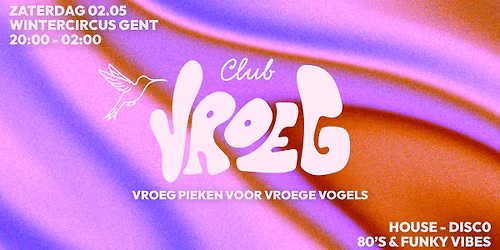 CLUB VROEG \ud83d\udc25 Vroeg pieken voor vroege vogels \ud83d\udc25 WINTERCIRCUS \ud83d\udc25