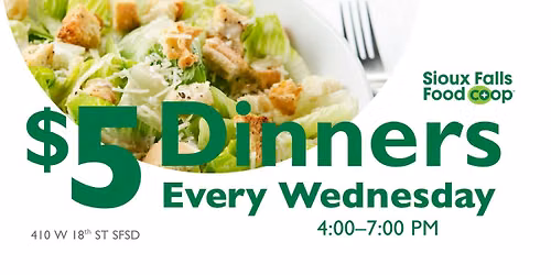 $5.00 Community Dinner - Every Wednesday!